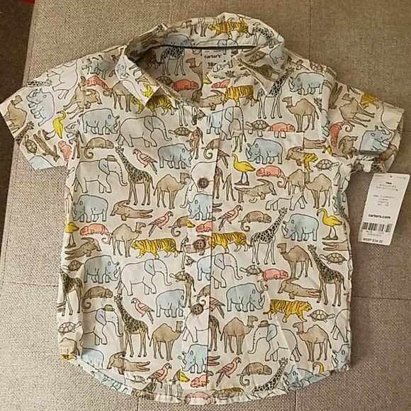 Carter's Wildlife Print 2 piece Outfit - Picture 3 of 8